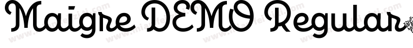 Maigre DEMO Regular字体转换